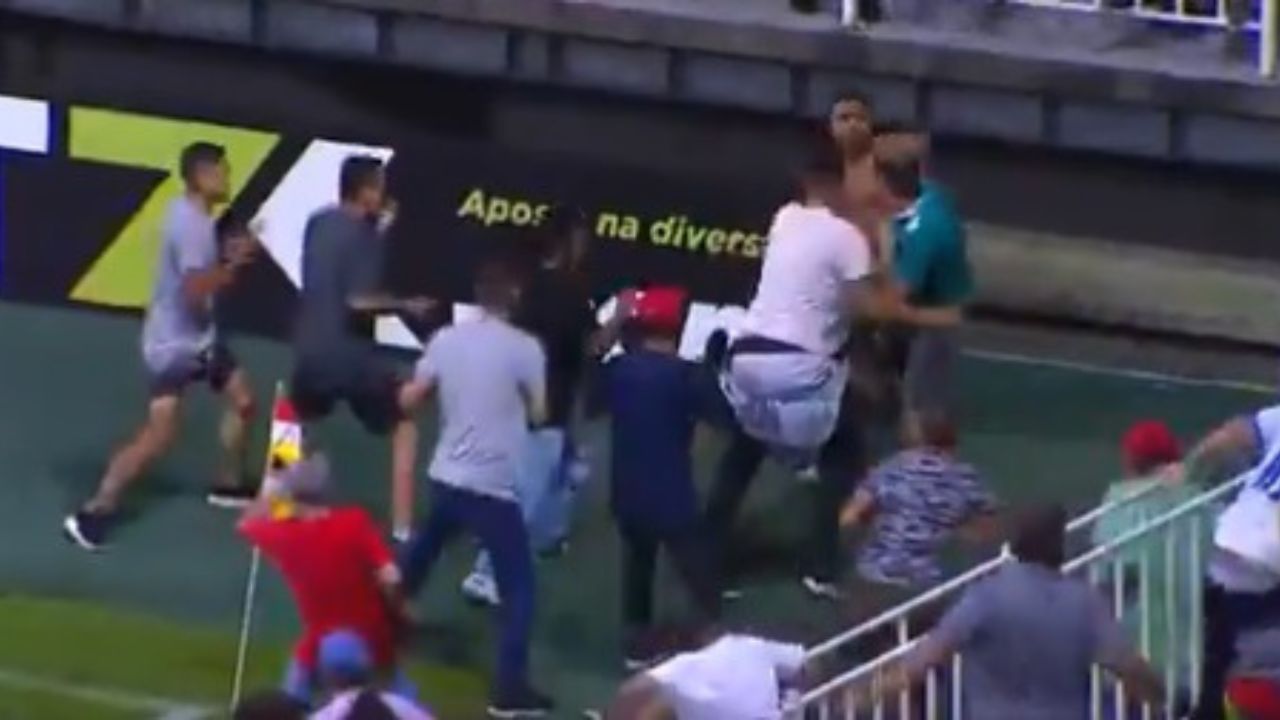  Jogo do Catarinense tem briga em campo com barra de ferro e tiro; vídeos 