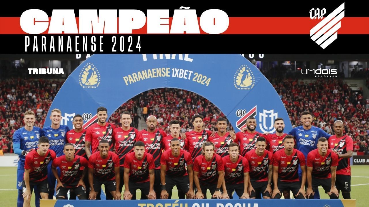  Baixe o pôster do Athletico campeão do Campeonato Paranaense 2024 
