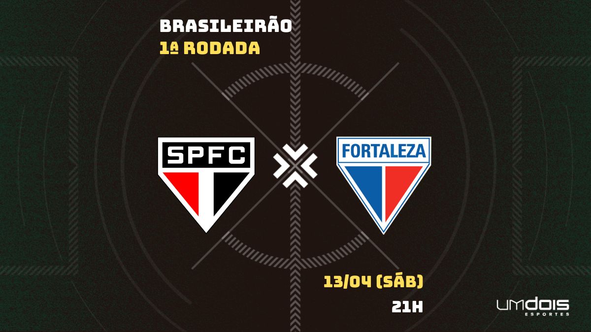  São Paulo x Fortaleza: escalações prováveis, como assistir, data e horário 