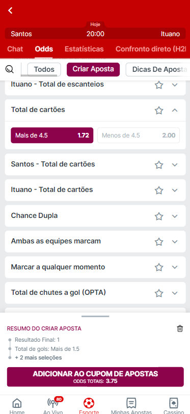 Sistema de Criação de Apostas da Superbet