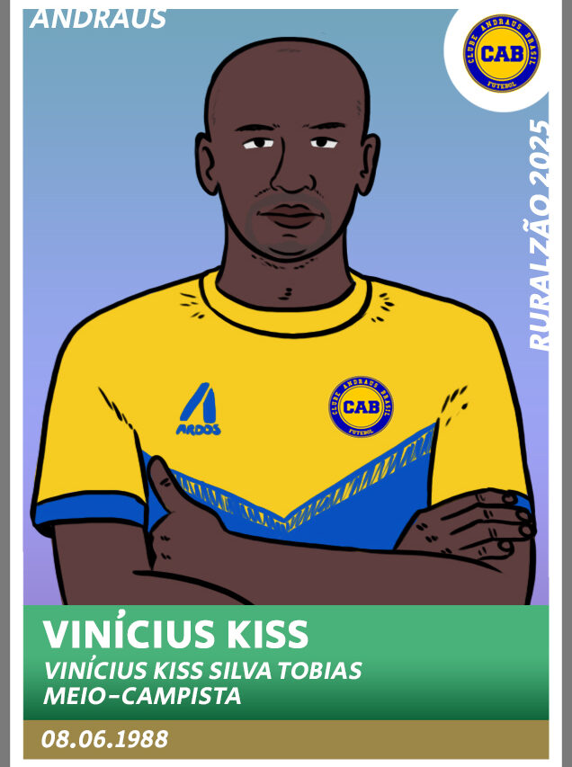Guia Paranaense 2025 - figurinha Vinicius Kiss Andraus