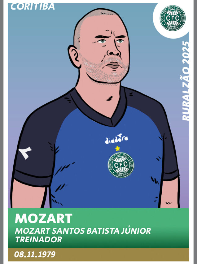 Guia Paranaense 2025 - figurinha Mozart Coritiba