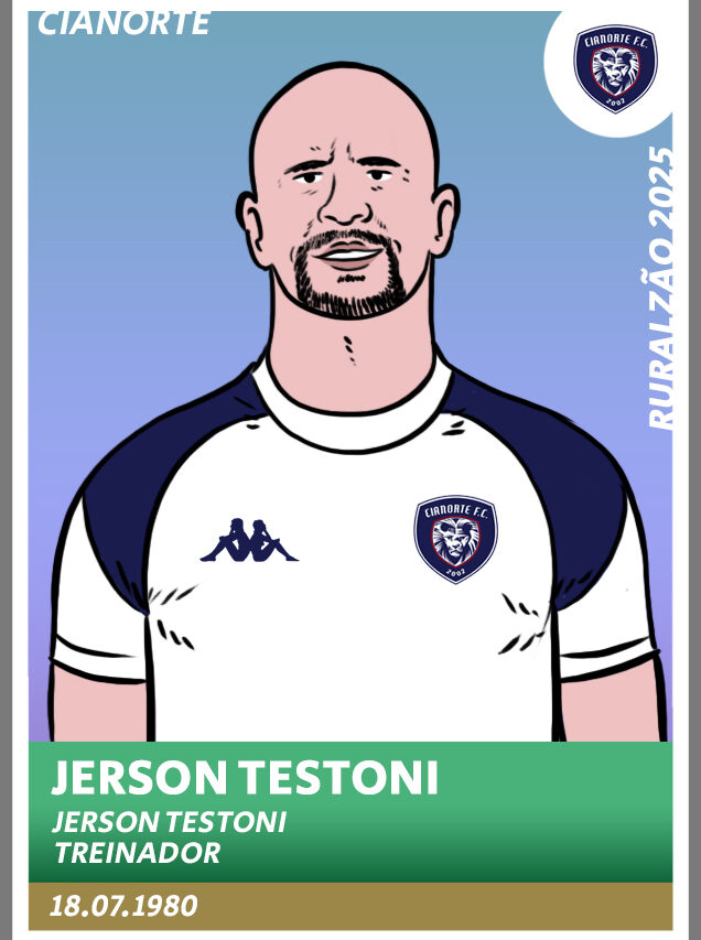 Guia Paranaense 2025 - figurinha Jerson Testoni Cianorte