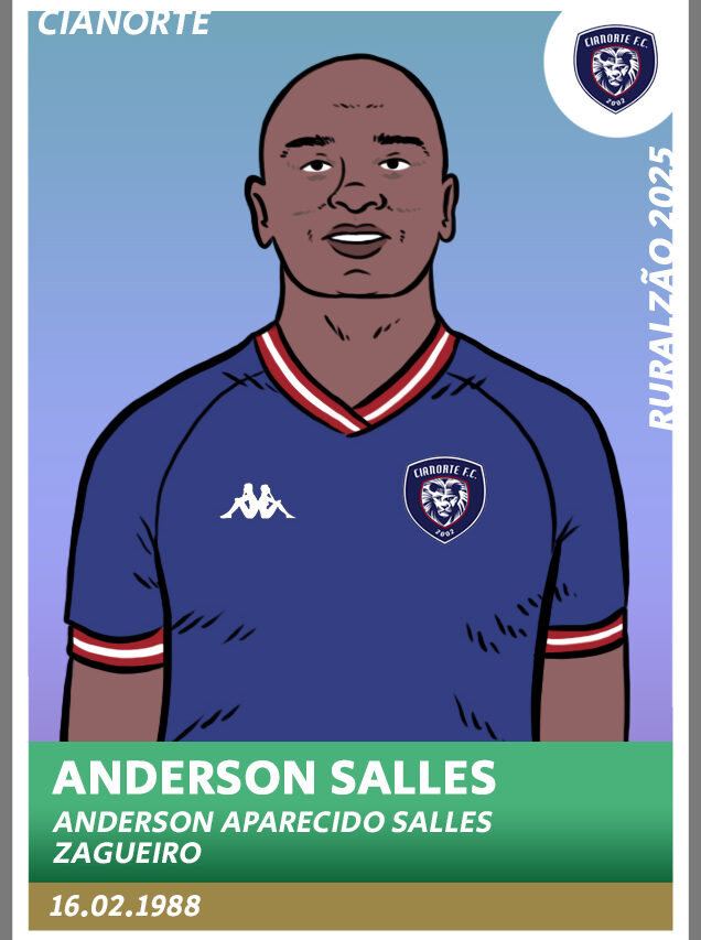 Guia Paranaense 2025 - figurinha Anderson Salles Cianorte