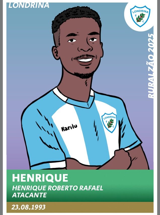 Guia Paranaense 2025 - figurinha Henrique Londrina