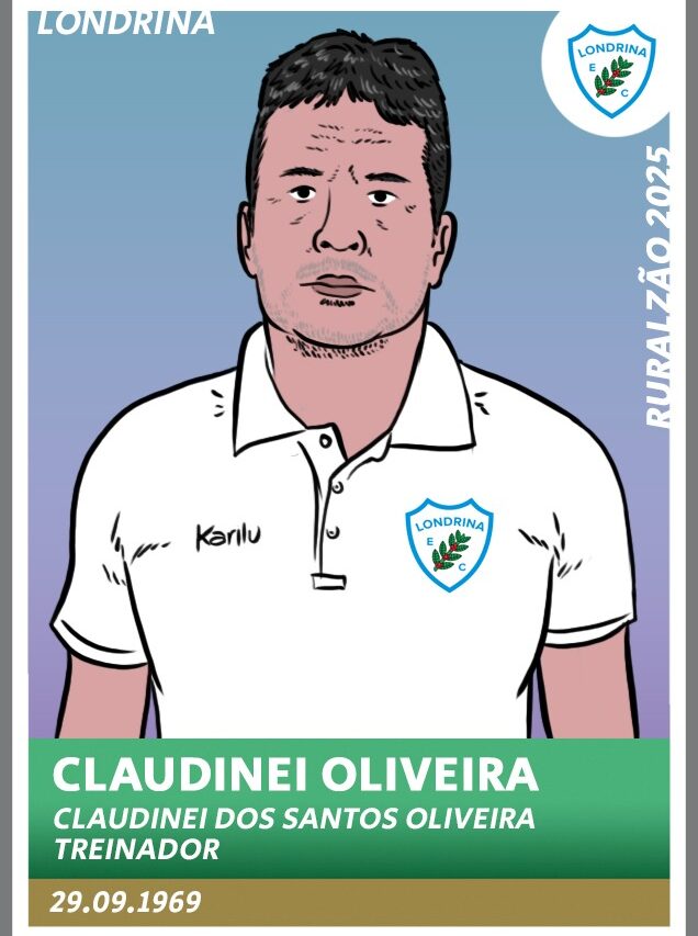 Guia Paranaense 2025 - figurinha Claudinei Oliveira Londrina