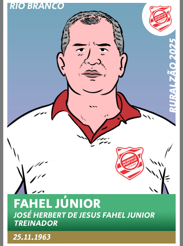 Guia Paranaense 2025 - figurinha Fahel Júnior Paraná Clube