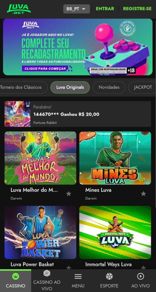 Luvabet cassinos legais