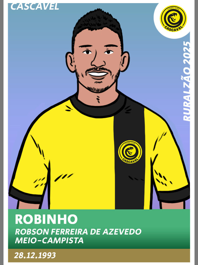 Guia Paranaense 2025 - figurinha Robinho Cascavel