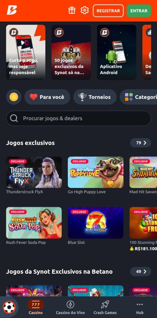 Betano - eleito o melhor cassino de 2023