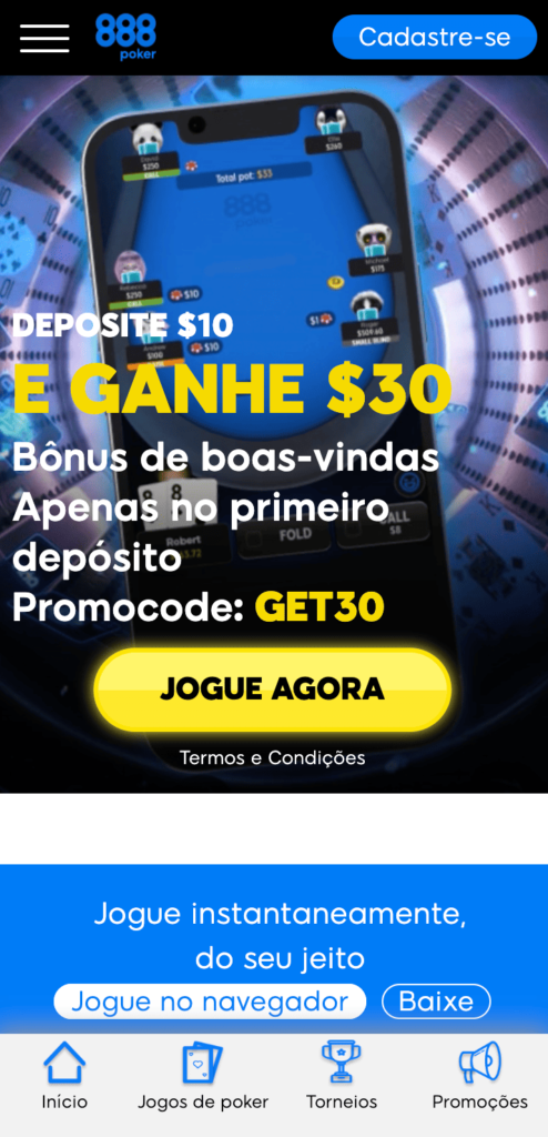 site de poker online 888poker