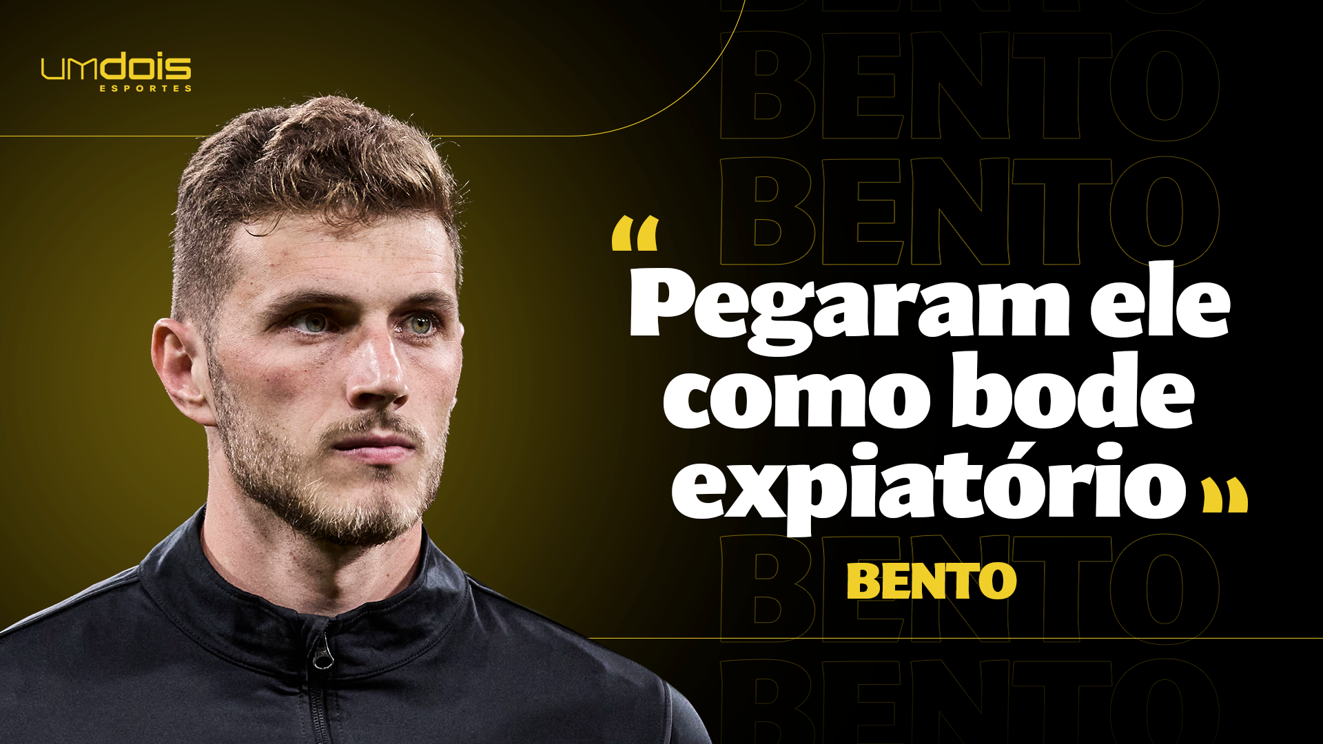 Bento concedeu entrevista ao UmDois Esportes