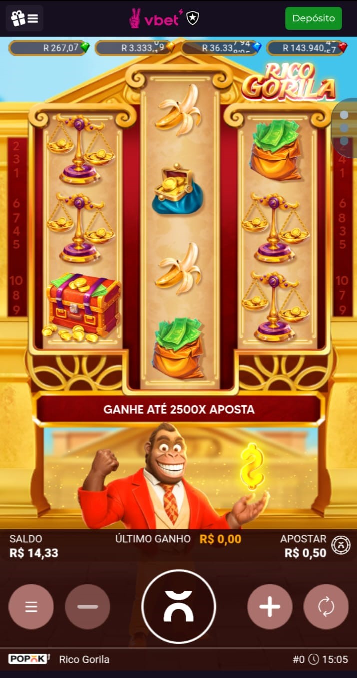 Captura de tela do jogo Rico Gorila
