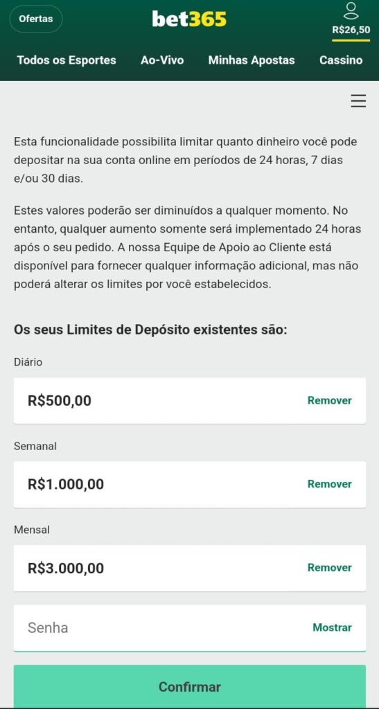 Captura de tela do site Bet365