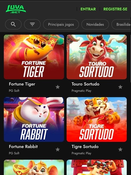 Slots e jogos da Luvabet