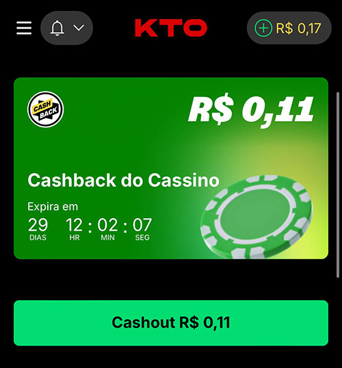 cashback do cassino