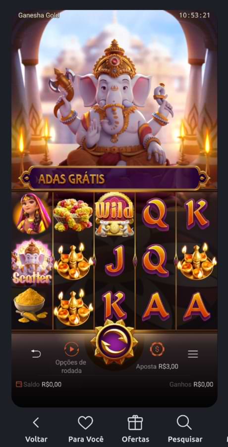 Tela Inicial do Ganesha Gold