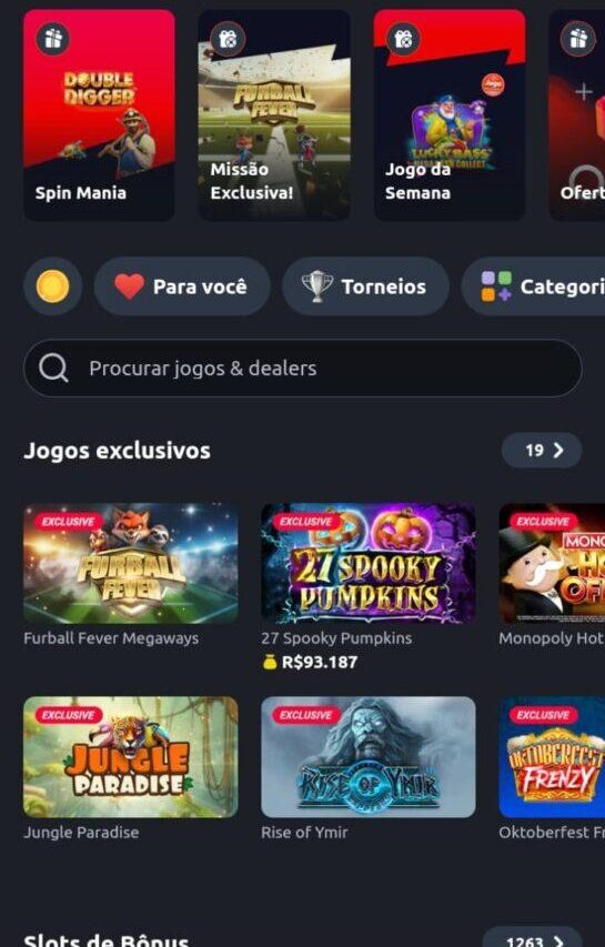 Jogos de cassino Betano