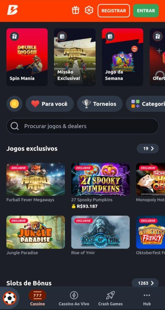 Jogos de cassino Betano