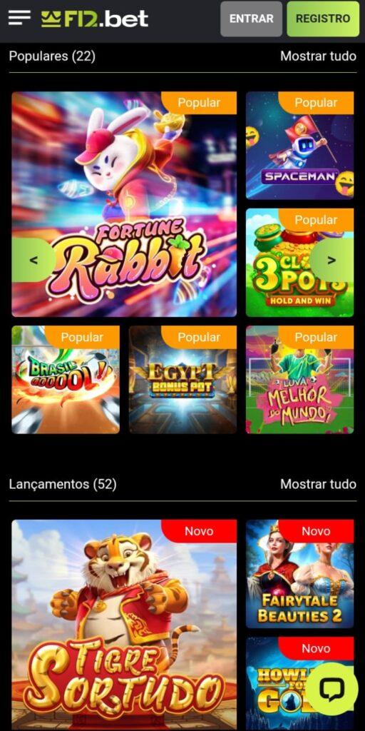 Jogos populares na F12.bet
