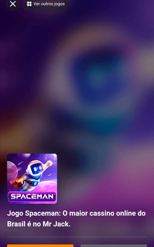 Página do Spaceman na MrJack.Bet