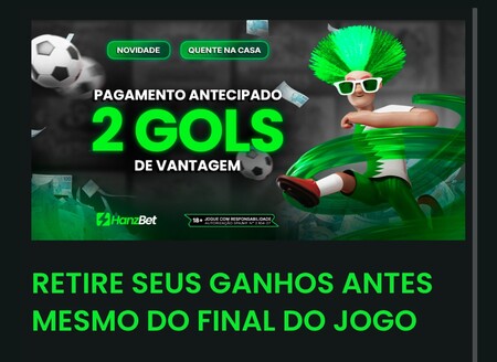 Oferta de pagamento antecipado da HanzBet