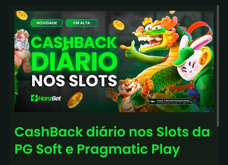 Cashback para slots da HanzBet