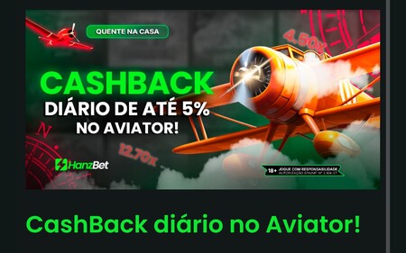 Cashback para Aviator da HanzBet