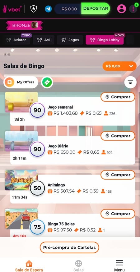 Bingo na Vbet