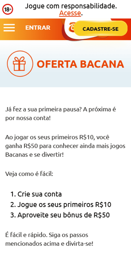 Giros gratis na BacanaPlay