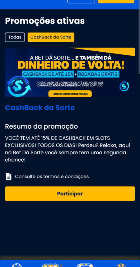 Giros gratis na BetdaSorte