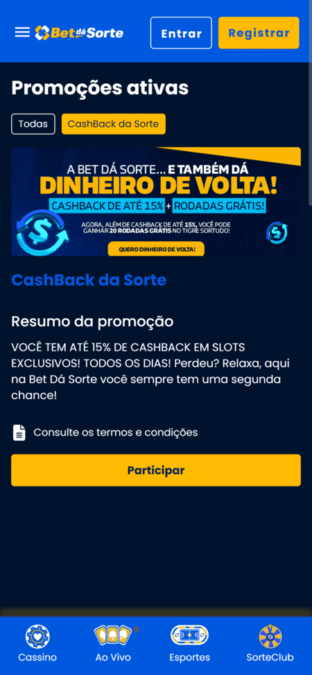 Giros gratis na BetdaSorte