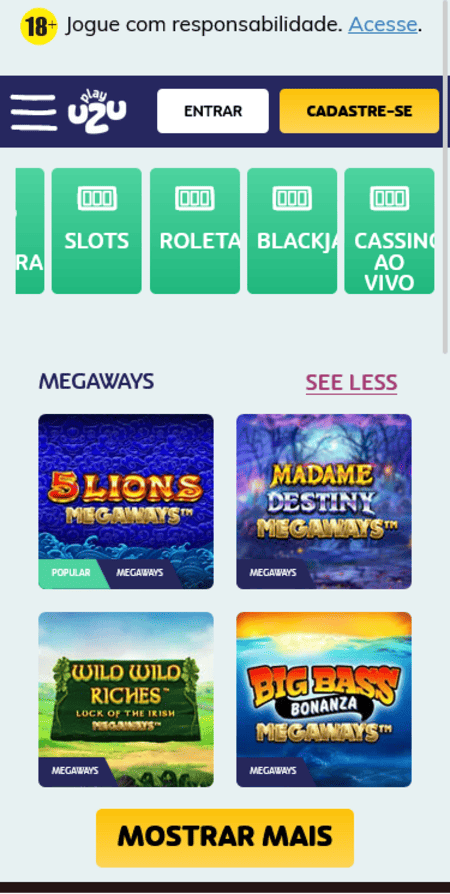 PlayUZU com Megaways