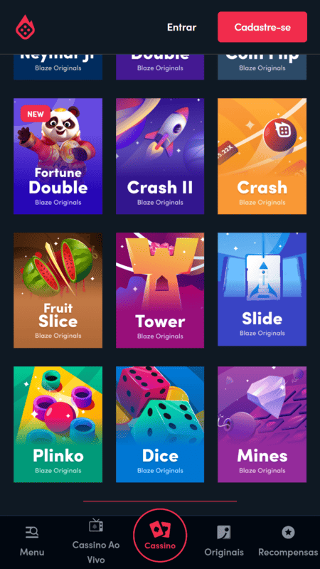 Jogo da bombinha na Blaze