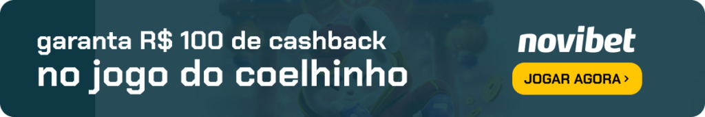 garanta R$ 100 de cashback no jogo do coelhinho NOVIBET
