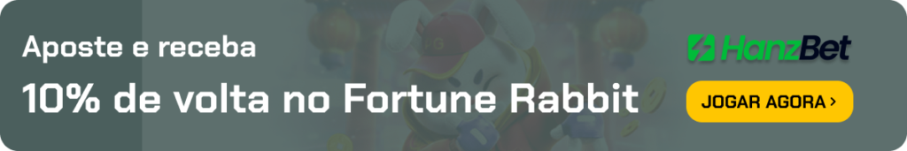 Aposte e receba 10% de volta no Fortune Rabbit HANZBET