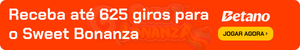 Receba até 625 giros para o Sweet Bonanza