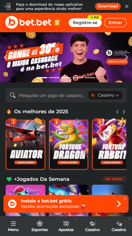 Cashback na Bet.Bet