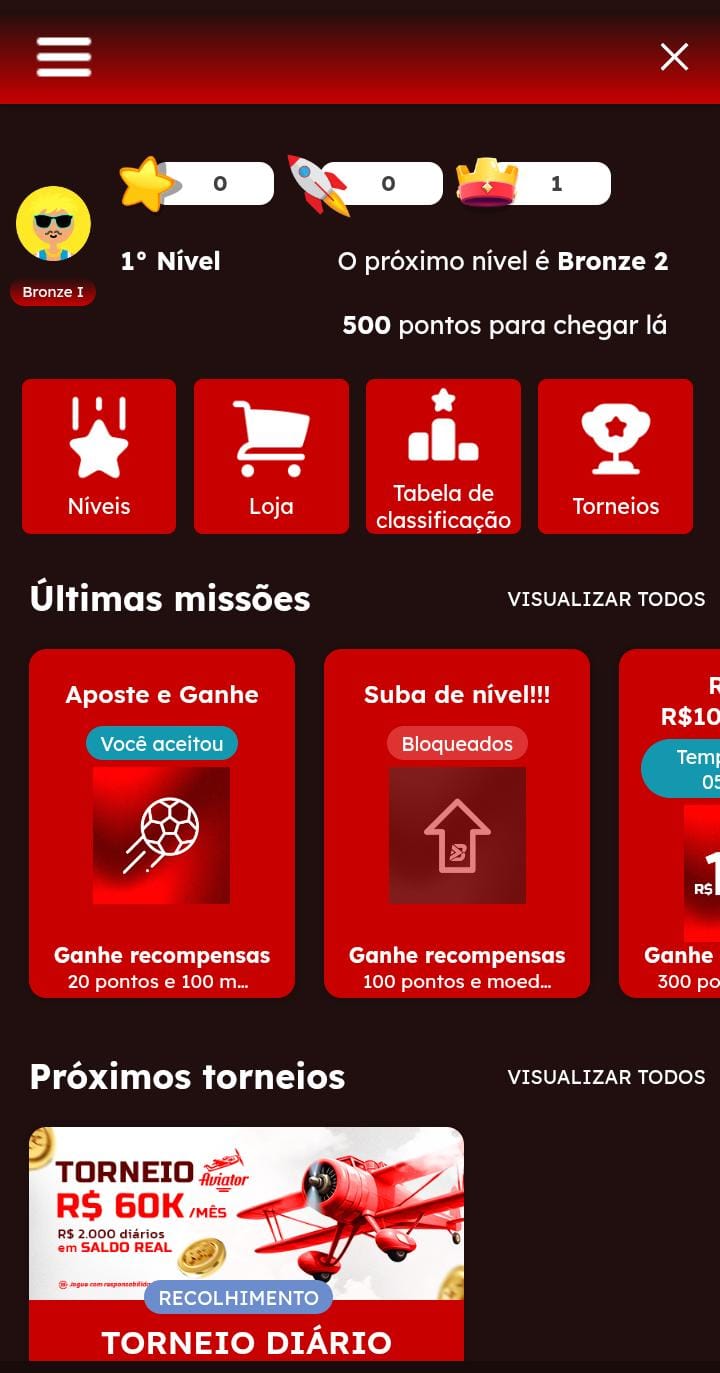 Página do Programa VIP da BateuBet