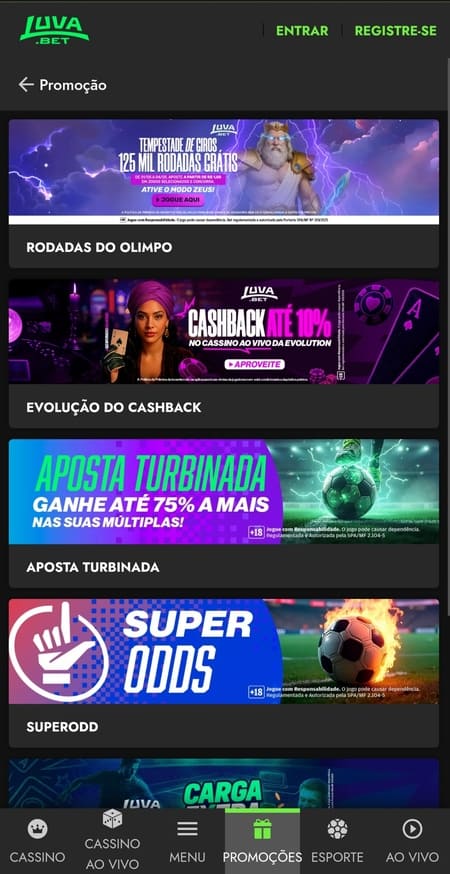 Rodadas gratis na Luva.Bet_