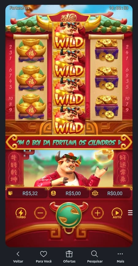 Página do Fortune Ox