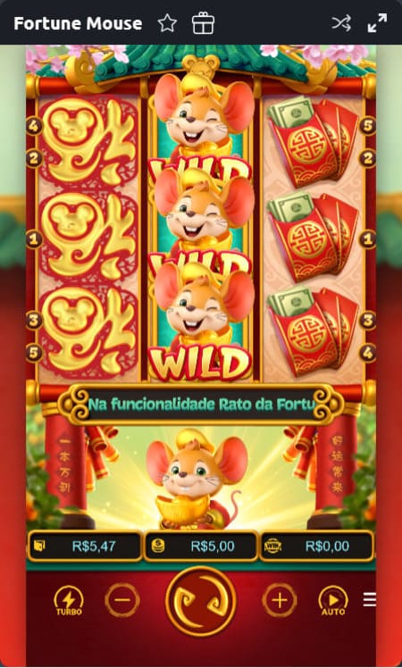 Tela inicial do Fortune Mouse