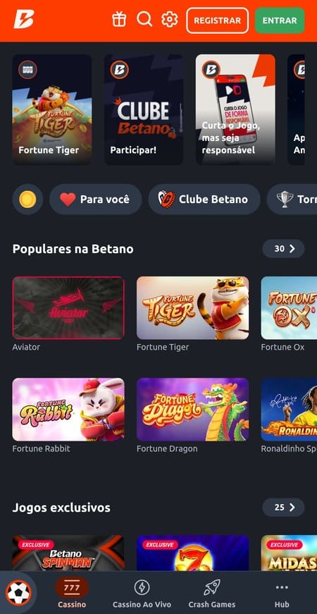 Slots de alta volatilidade na Betano