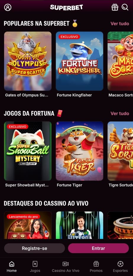 Slots de alta volatilidade na Superbet