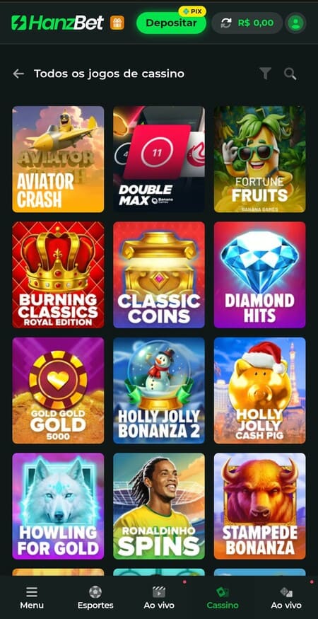 Slots de alta volatilidade na Hanzbet