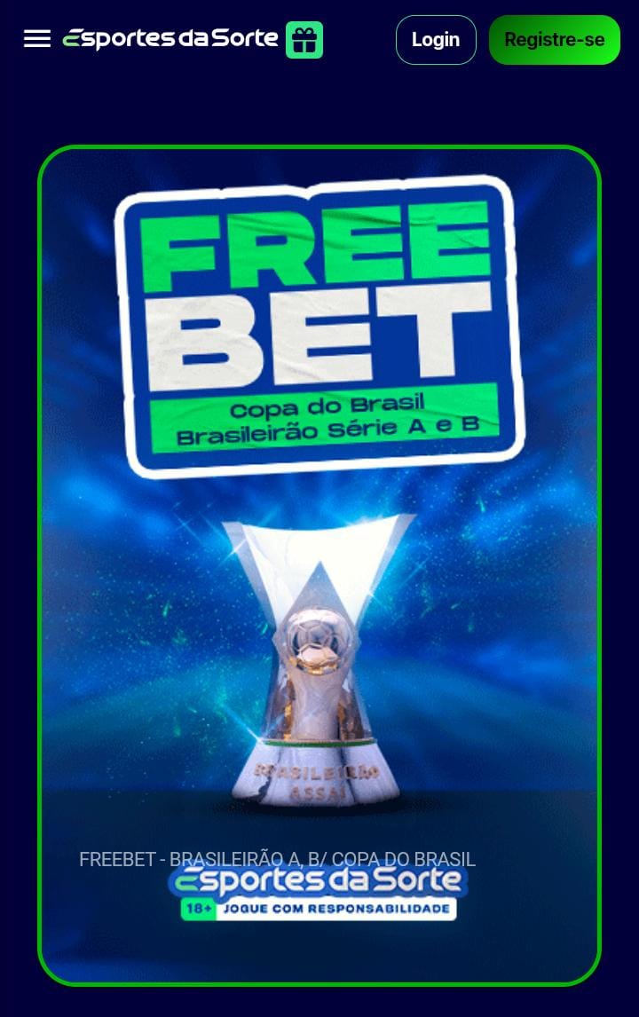 Banner da oferta de apostas grátis da Esportes da Sorte
