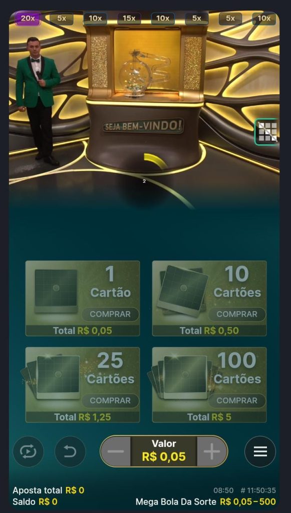 Captura de tela do jogo Mega Bola da Sorte