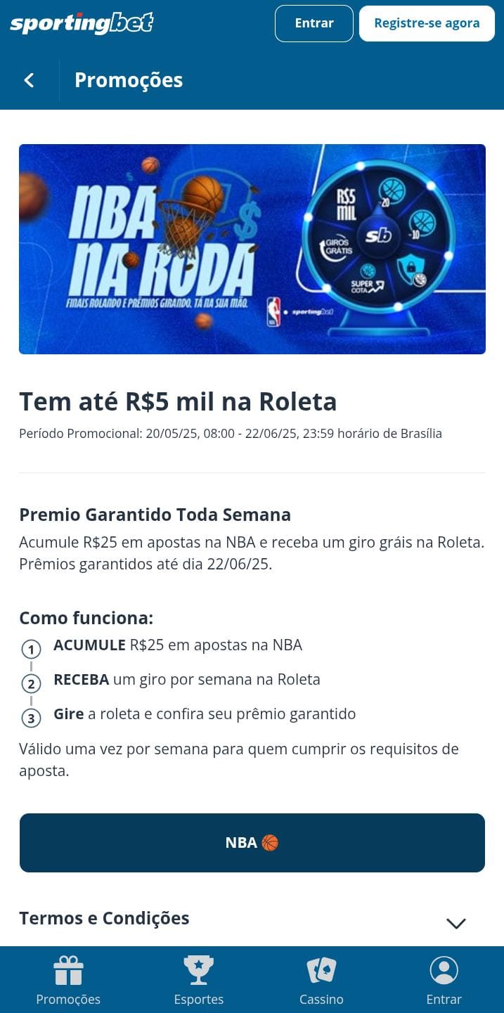 NBA na Roda Sportingbet