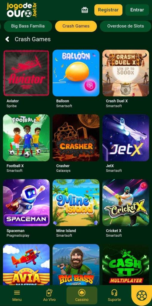 Jogo de Ouro melhores cassinos