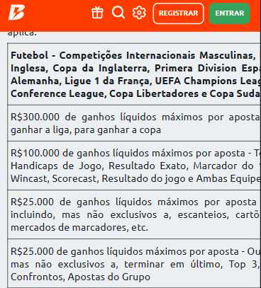 limites betano